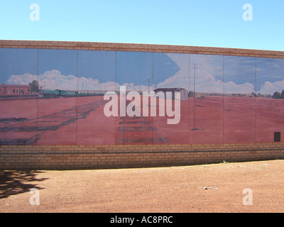 Wandbild, Mullewa, Western Australia, Australia Stockfoto