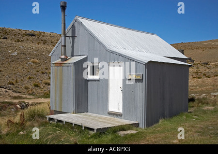 Alte Frau Hütte alte Frau Bereich Central Otago Südinsel Neuseeland Stockfoto