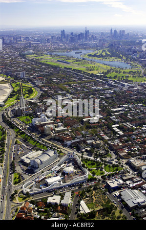 Luna Park St Kilda Port Phillip Bay Melbourne Victoria Australien Antenne Stockfoto