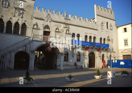 Anzeigen von Koper wichtigsten quadratische Istrien Primorska Slowenien Capodistria Capo vermochte Istra Istrien Halbinsel slowenischen Osten Ost-Europa Stockfoto