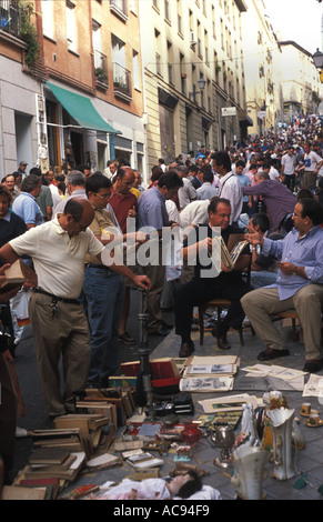 El Rastro Flohmarkt Madrid Stockfoto