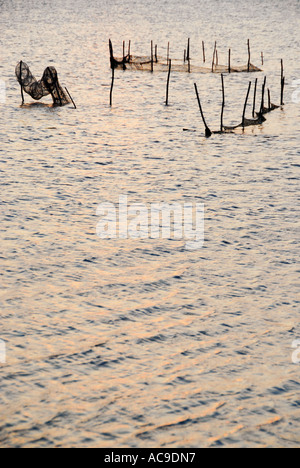 Sonnenuntergang über der Lagune von Venedig. Stockfoto