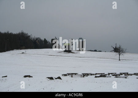 Winter Pirohovo in der Nähe von Kiew, Ukraine Stockfoto