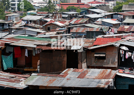 Hausbesetzer Feldlager in Guadalupe Manila Stockfoto