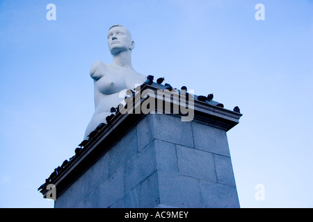 Alison Lapper schwanger Skulptur von Marc Quinn, Trafalgar Square, London Stockfoto