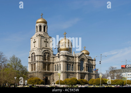 Varna Bulgarien am Schwarzen Meer die Dormition des Theotokos Cathedrale Annahme St. Kiril und Methody Stockfoto