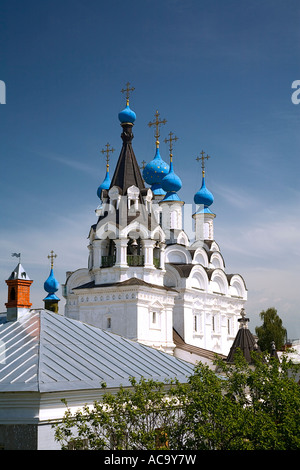 Türme des Klosters Maria Verkündigung, Murom, Russland Stockfoto