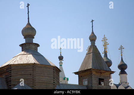 Türme von Maria Verkündigung Convemt, Murom, Russland Stockfoto