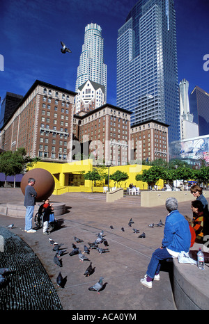 Pershing Square Downtown Los Angeles California Vereinigte Staaten von Amerika Stockfoto