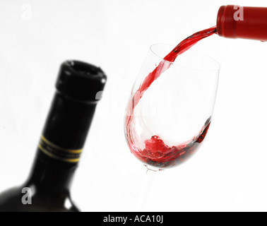 Wein in Strömen Stockfoto