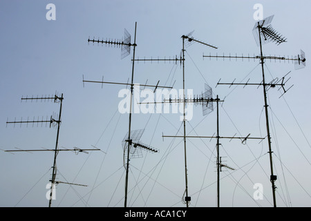 Dach-Antennen Stockfoto