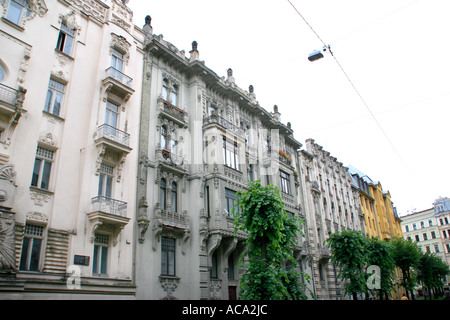 Lettland - Riga - Jugendstil Stockfoto