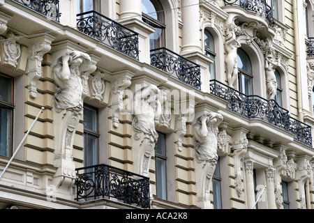 Lettland - Riga - Jugendstil Stockfoto