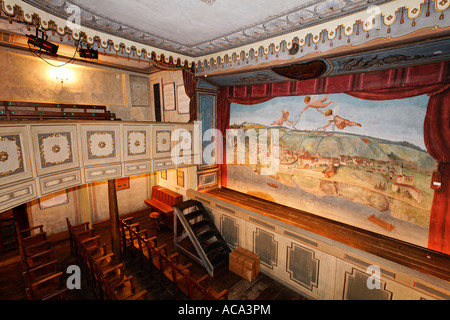 Stadttheater in Grein, ältestes Mittelklassetheater in Europa, Strudengau, Oberausland, Österreich Stockfoto