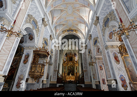 Religiöse Stiftung Göttingen, Stiftskirche, Niederösterreich, Österreich Stockfoto