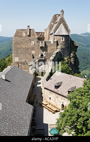 Burgruine Aggstein, Wachau, Niederösterreich, Österreich Stockfoto