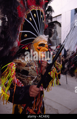 Folkloristische Tänzer - Virgen De La Candelaria, Puno, PERU Stockfoto