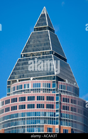 Der Ausstellung-Tower in Frankfurt am Main, Deutschland. Stockfoto