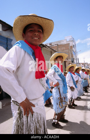 Tänzer - Puno Week-Festival, Puno, PERU Stockfoto
