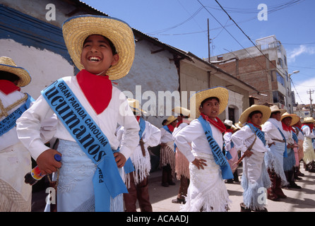 Tänzer - Puno Week-Festival, Puno, PERU Stockfoto
