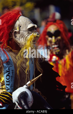 Tobas Tänzer - Puno Week-Festival, Puno, PERU Stockfoto