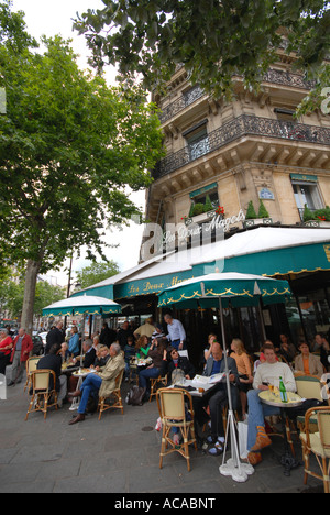 PARIS Les Deux Magots Stockfoto