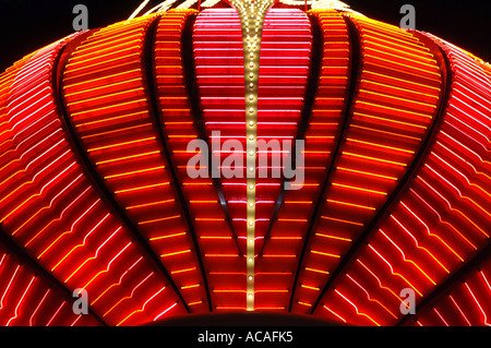 Flamingo Casino Leuchtreklame nachts Las Vegas Nevada, USA Stockfoto