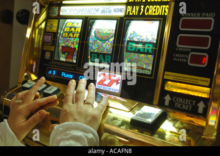 Spielautomaten Casino Las Vegas Nevada, USA Stockfoto