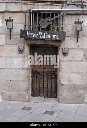 Meson De La Guitarra Bar, Madrid, Spanien Stockfoto