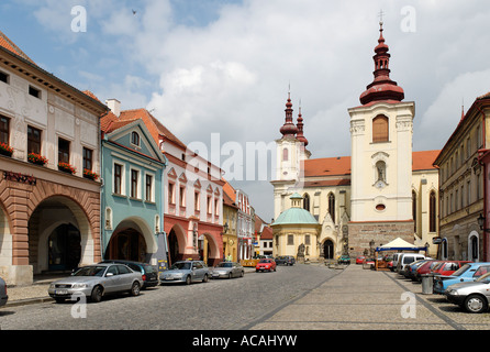 Historische alte Stadt Zatec, Nord-Böhmen, Tschechische Republik Stockfoto