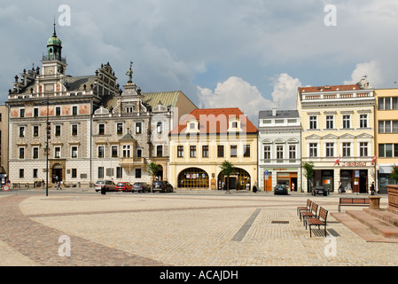 Historische alte Stadt Kolin am Labe, Elbe, Fluss, Zentral-Böhmen, Tschechische Republik Stockfoto