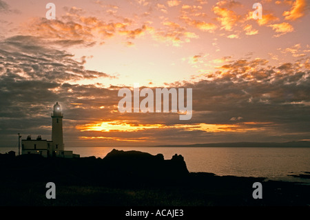 Turnberry Leuchtturm bei Sonnenuntergang Turnberry Ayrshire Schottland UK Stockfoto