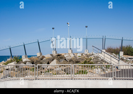 Sicherheitszaun für den Schutz des G8-Gipfels, Heiligendamm, Mecklenburg-Western Pomerania, Deutschland Stockfoto