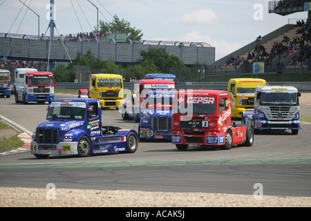 ADAC-Truck-Grand-Prix 2007 auf dem Nürburgring in der Nähe von Adenau Rheinland-Pfalz Deutschland Europa Stockfoto