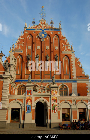 Haus der Bruderschaft der Mitesser, Riga, Lettland, Europa Stockfoto