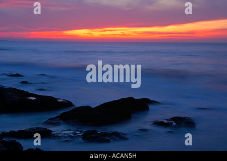 Sonnenaufgang über Süd chinesischen Meer, Viet Nam Stockfoto