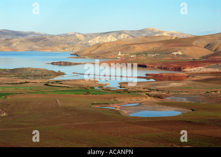 Stausee in der Nähe von Fès, Marokko, Afrika Stockfoto