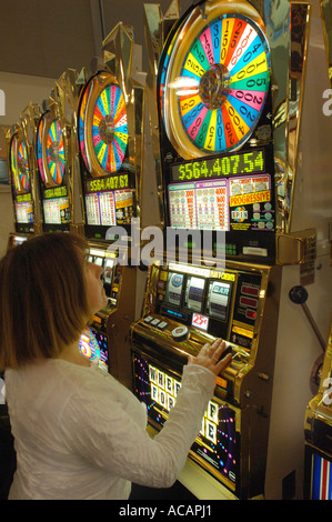 Spielautomaten Las Vegas Nevada USA Modell veröffentlicht Stockfoto