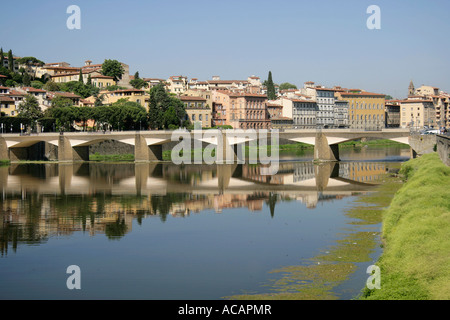 Brücke über den Arno, Florenz, Toskana, Italien Stockfoto