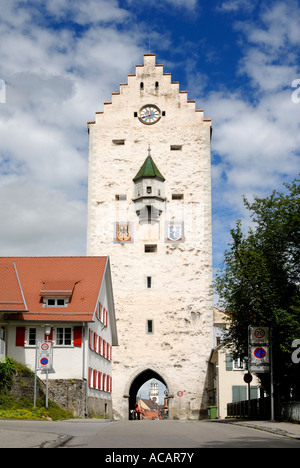 Altes Stadttor, Ravensburg, Baden Württemberg, Deutschland, Europa. Stockfoto