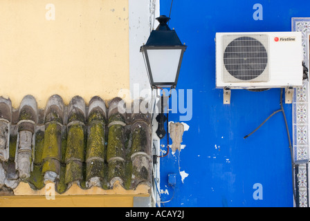 Bunt bemalte Häuser in Villajoyosa Costa Blanca Spain Stockfoto