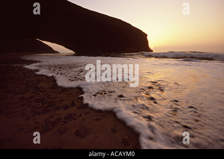 Naturale bei Sonnenuntergang in der Nähe von Sidi Ifni Marokko Stockfoto