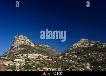 Ein Klettern vor Ort Baou de St. Jeannet in der Nähe von Nizza Stockfoto