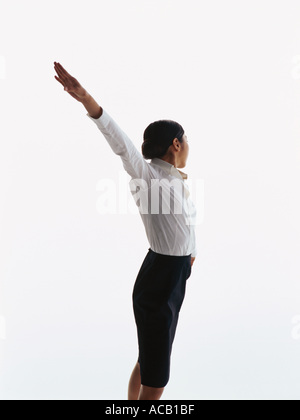 Energetische Business Jump Stockfoto