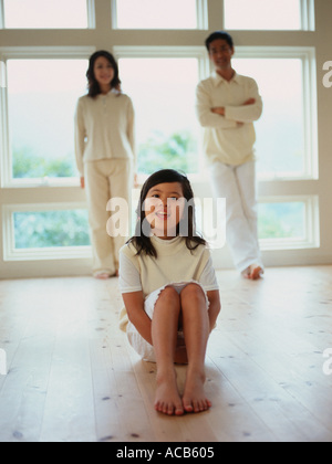 Sonniges Wochenende Familie Stockfoto