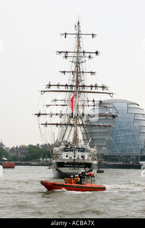 Das Segelschiff "Prince William" Stockfoto