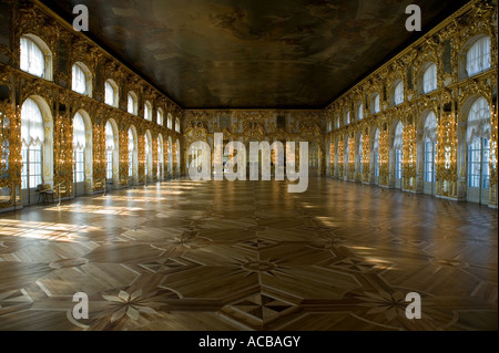 Der Katharinenpalast ist die Rokoko Sommerresidenz der russischen Zaren, befindet sich in der Stadt von Tsarskoye Selo Stockfoto