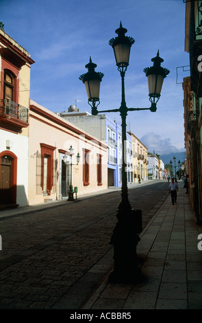 kolonialen Häuser Stadt Oaxaca de Juárez Bundesstaat Oaxaca Mexico Stockfoto