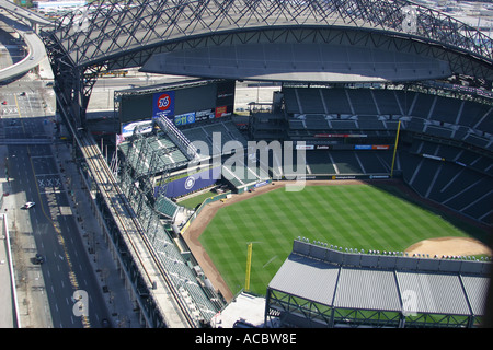 Luftbild des Mariners Safeco Field in Seattle Wa Stockfoto