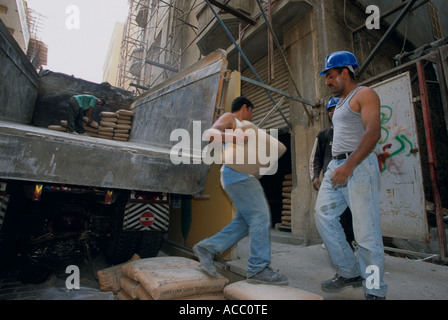 Bauarbeiter, Solidaire, Beirut, Libanon Stockfoto